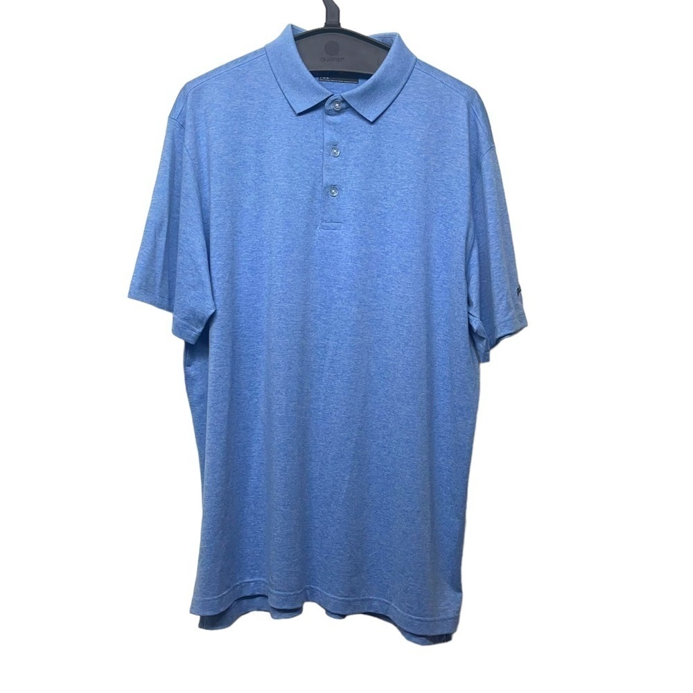Callaway Mens Opti Dri Blue Short Sleeve Polo Golf Shirt Size Large